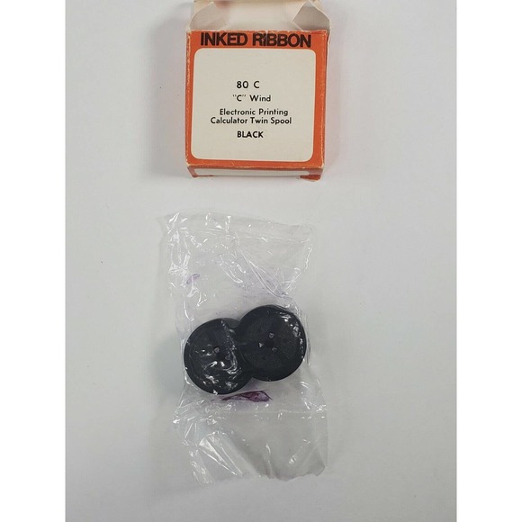 Ko-Rec-Type Allied Write Adding Machine Inked Ribbon Twin Spool Black - Picture 2 of 8